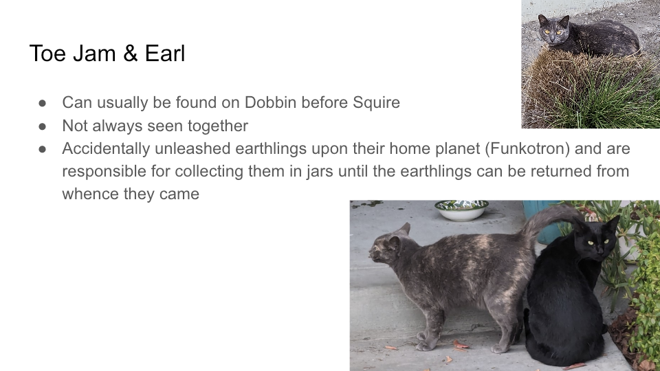 FurBook slide 14: Toe Jam & Earl